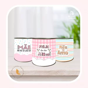 Artes de rótulo para tubo lata - Mãe 01