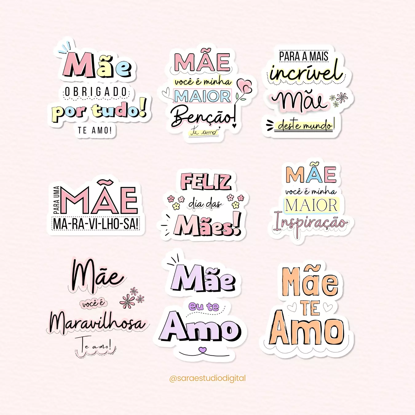 Artes de rótulo para tubo lata - Mãe 01 - Imagem 4