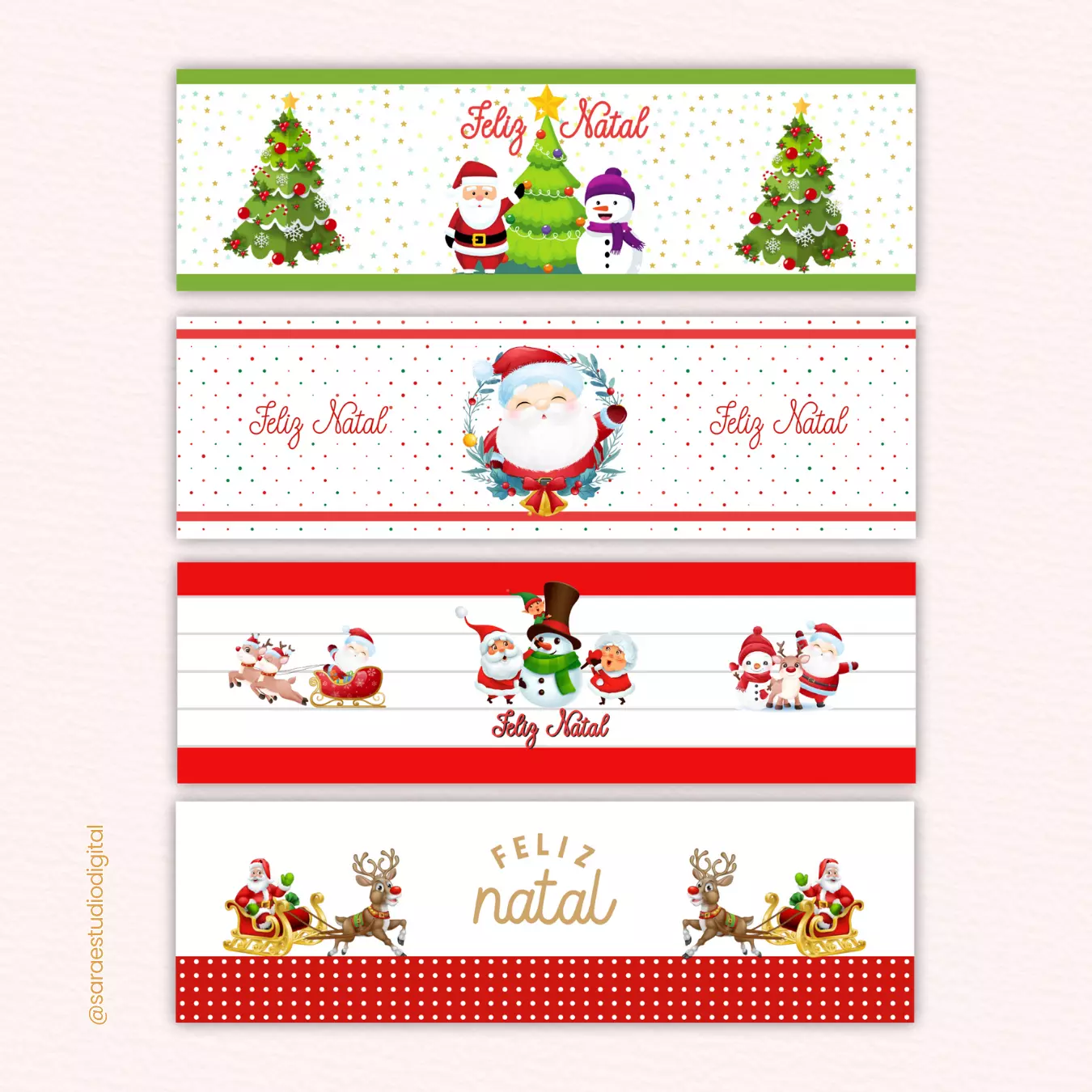 Arte digital para rótulo de tubo lata - Natal 01 - Imagem 2