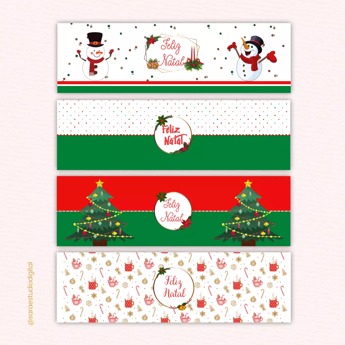 Arte digital para rótulo de tubo lata - Natal 01 - Imagem 3