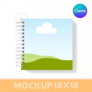 MOCKUP PARA ENCADERNAÇÃO - QUADRADA 18X18