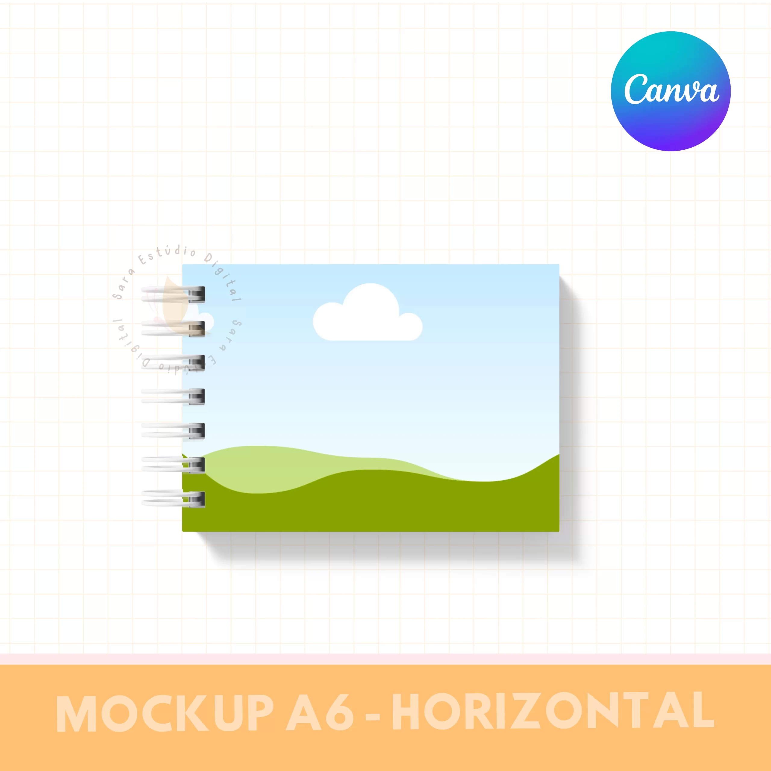 MOCKUP PARA ENCADERNAÇÃO - A6 - 3 EM 1 - Imagem 4