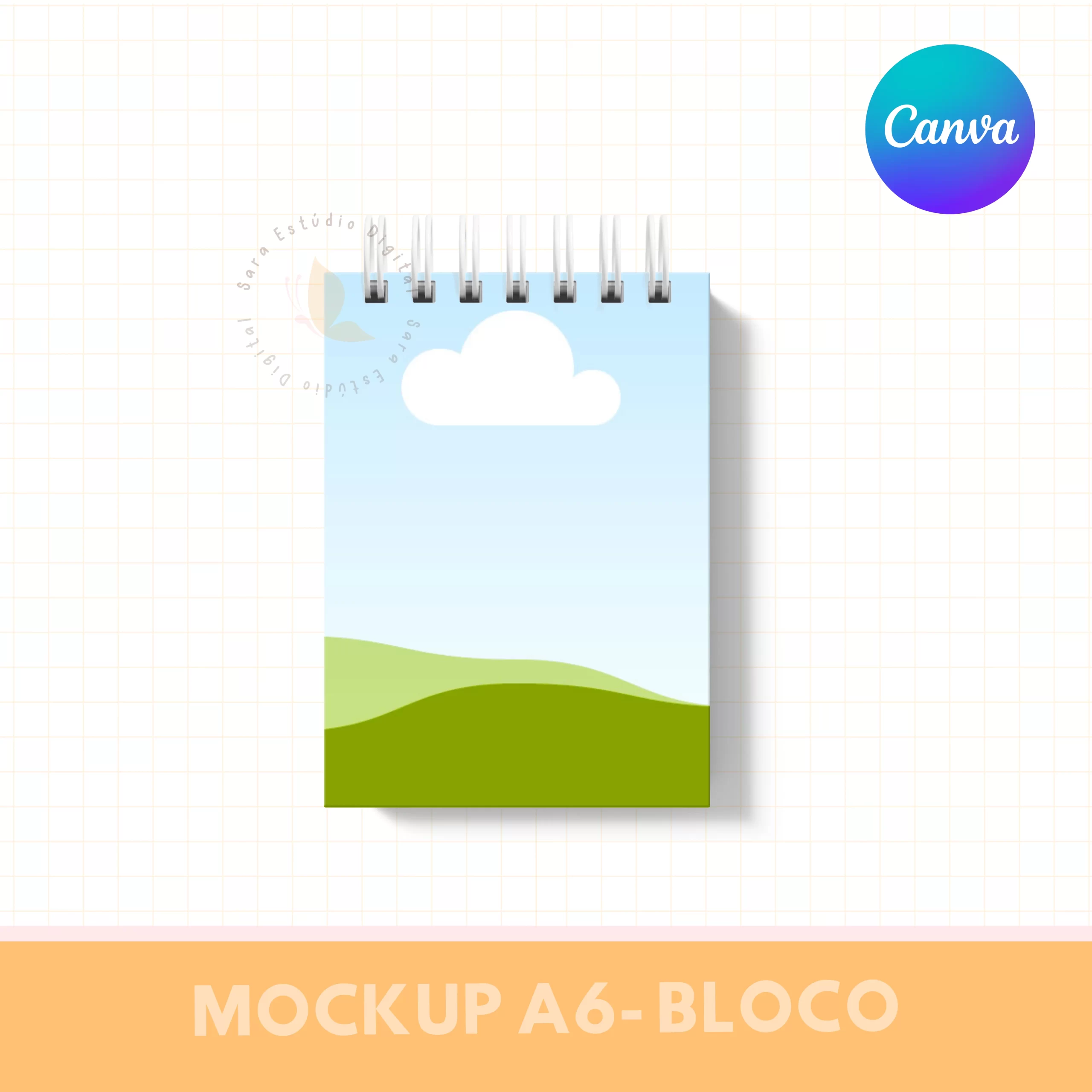 MOCKUP PARA ENCADERNAÇÃO - A6 - 3 EM 1 - Imagem 3