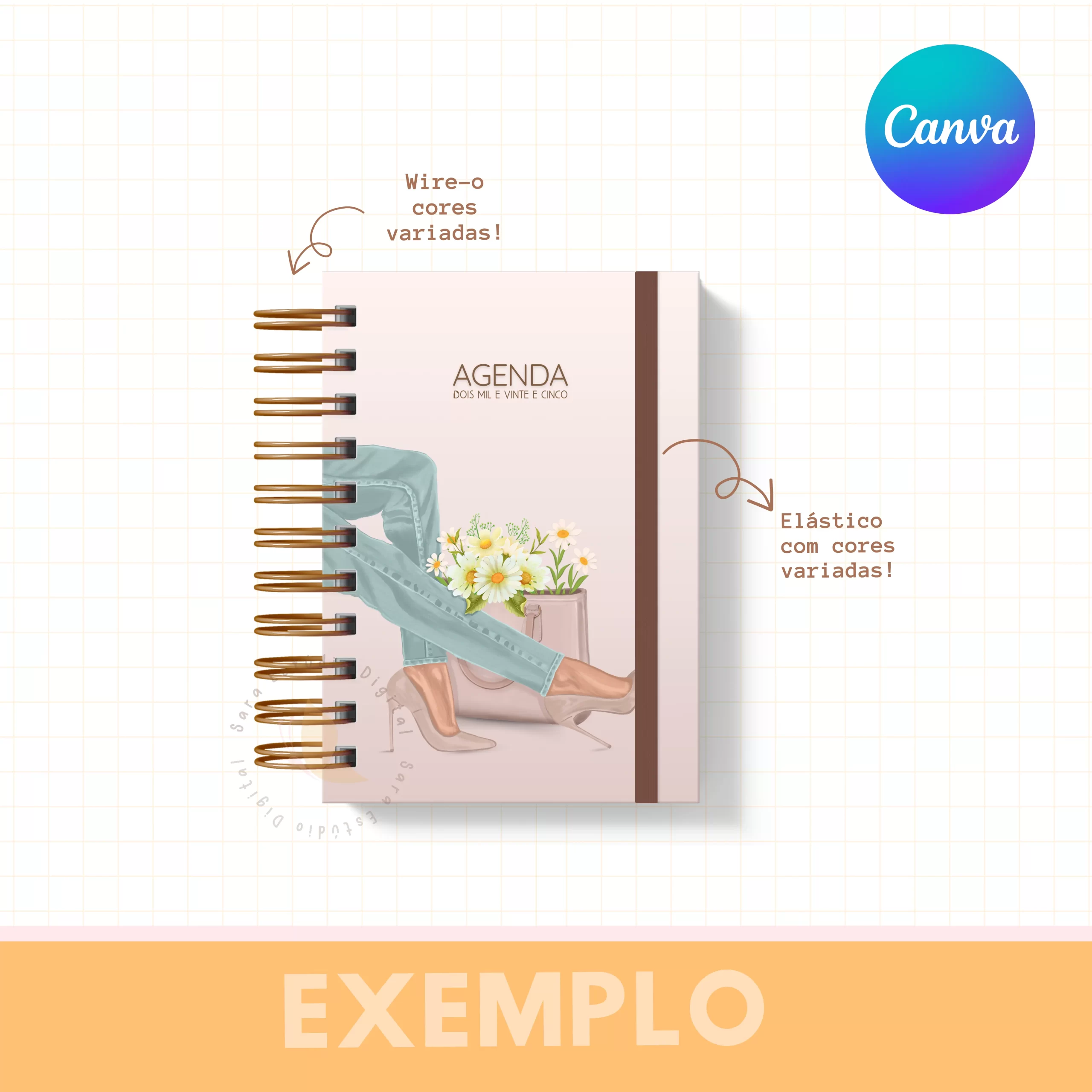 MOCKUP PARA ENCADERNAÇÃO - A6 - 3 EM 1 - Imagem 5