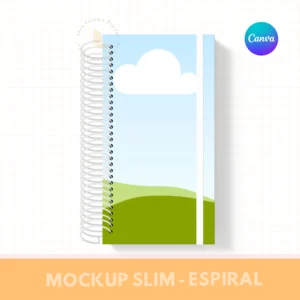 MOCKUP PARA ENCADERNAÇÃO COM ESPIRAL- SLIM