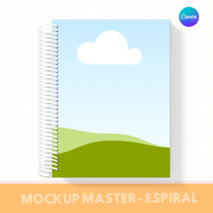MOCKUP PARA ENCADERNAÇÃO COM ESPIRAL - MASTER 17X23