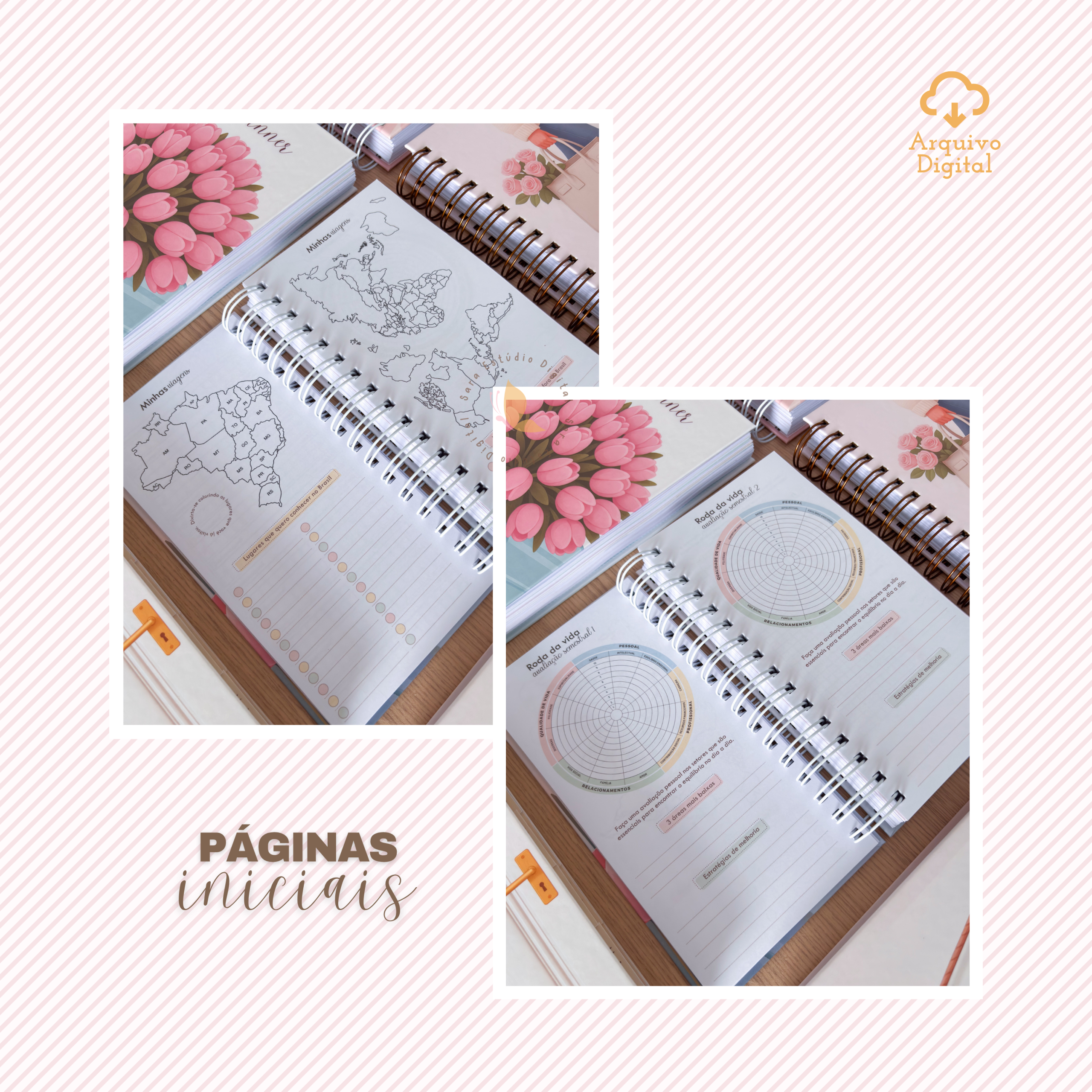 PLANNER SLIM NÃO DATADO - VERTICAL EM 8 CORES - Imagem 14