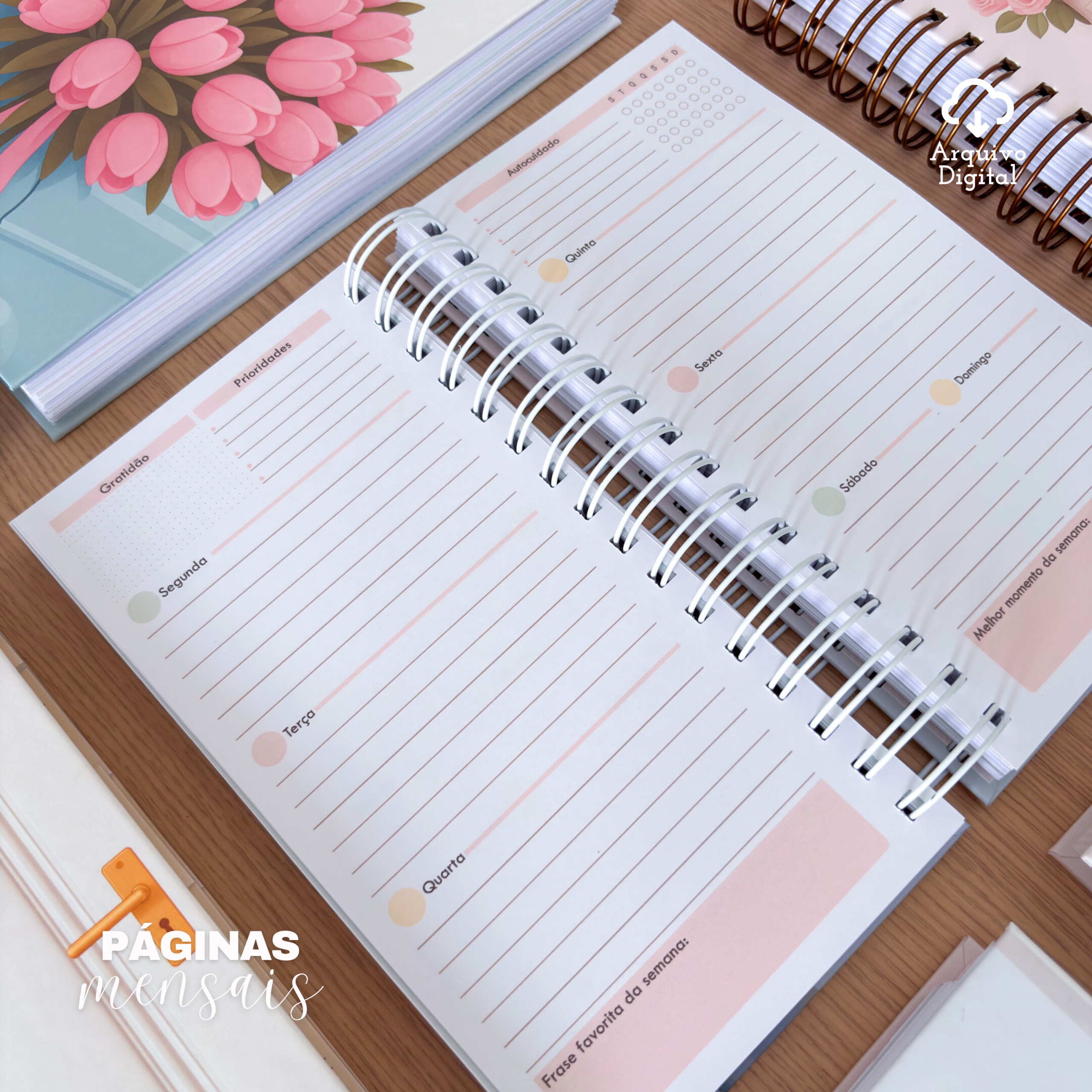 PLANNER SLIM NÃO DATADO - HORIZONTAL EM 8 CORES - Imagem 18