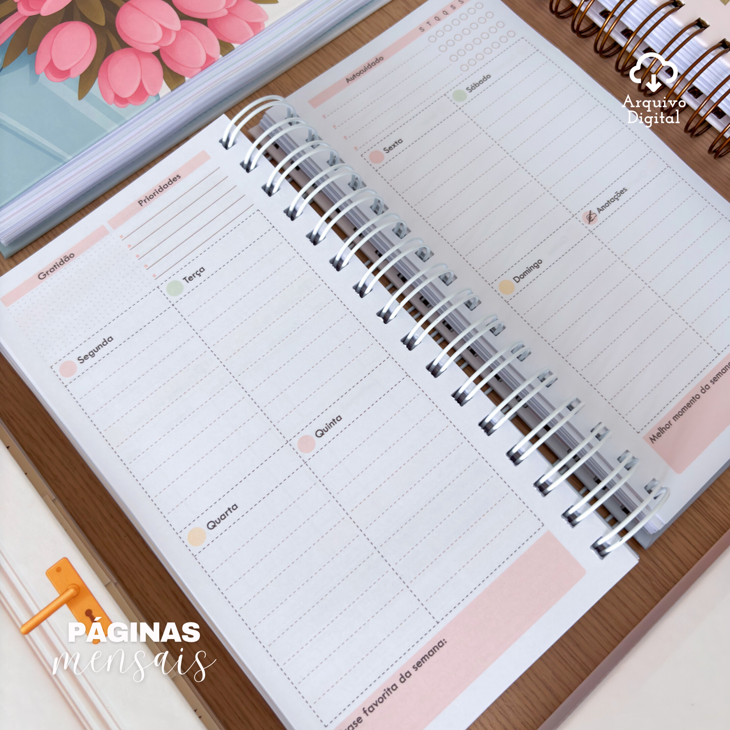 PLANNER SLIM NÃO DATADO - VERTICAL EM 8 CORES - Imagem 18