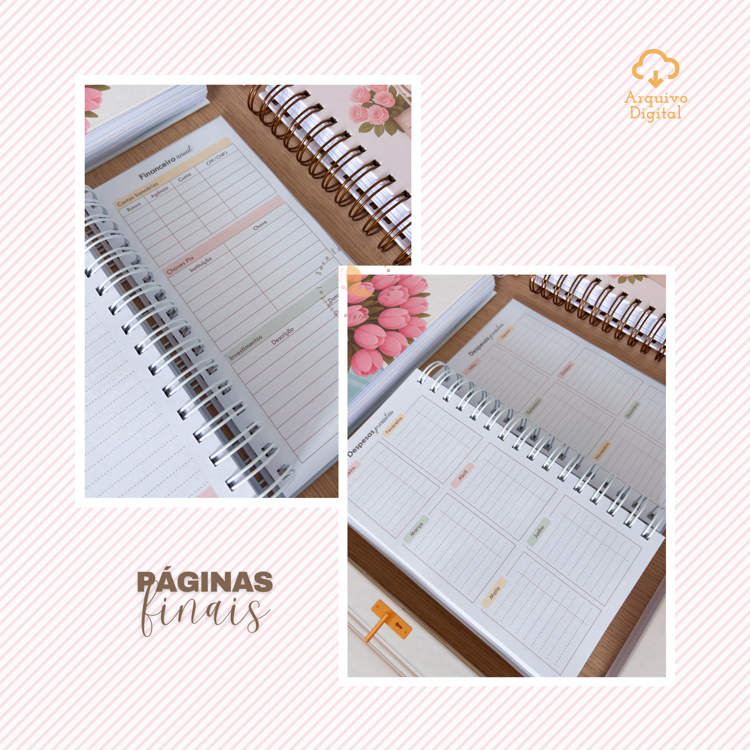 PLANNER SLIM NÃO DATADO - VERTICAL EM 8 CORES - Imagem 19
