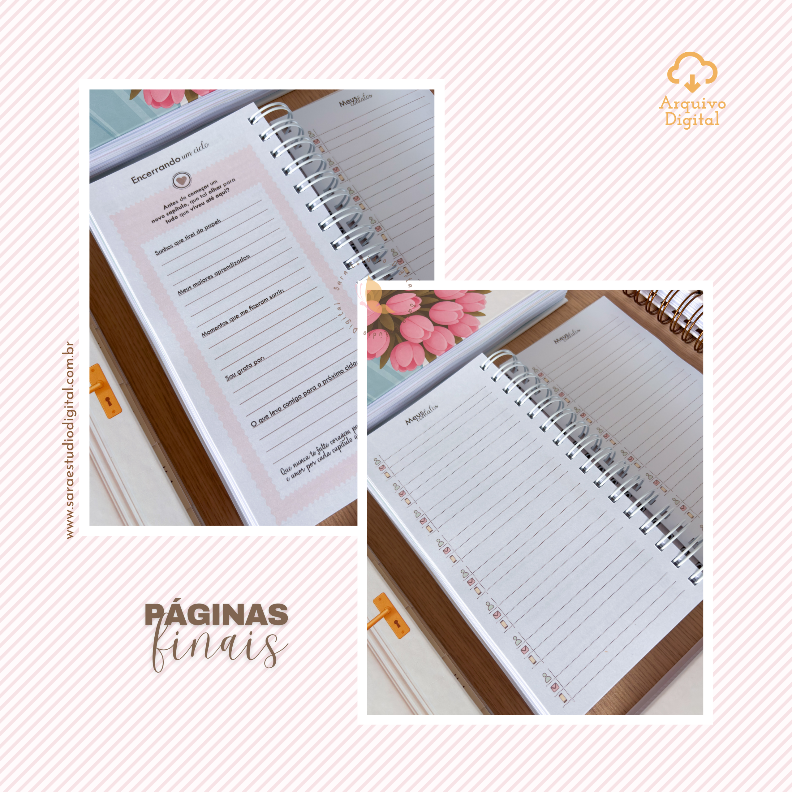 PLANNER SLIM NÃO DATADO - VERTICAL EM 8 CORES - Imagem 21
