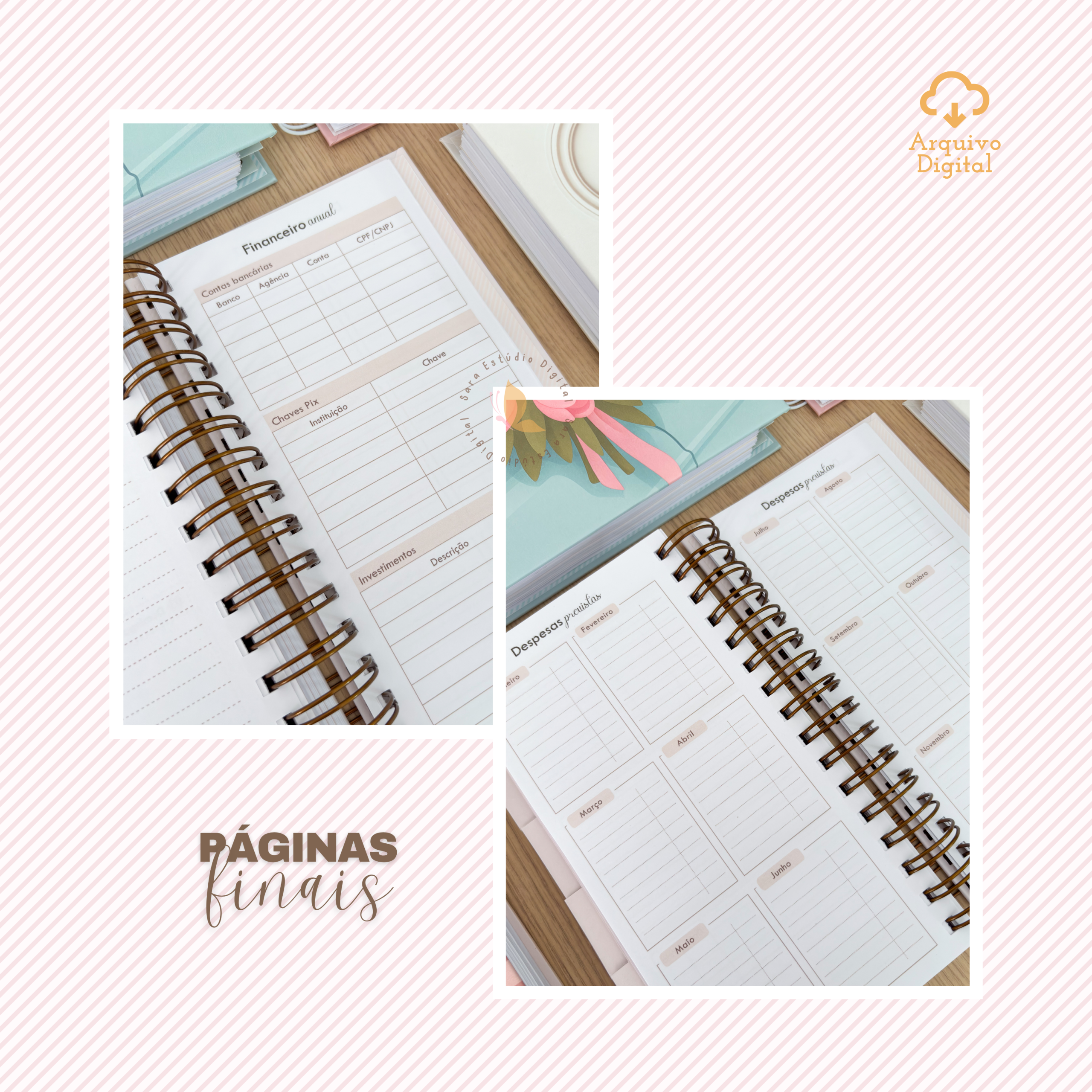 PLANNER SLIM 2026 - VERTICAL COM PAUTA EM 8 CORES - Imagem 13