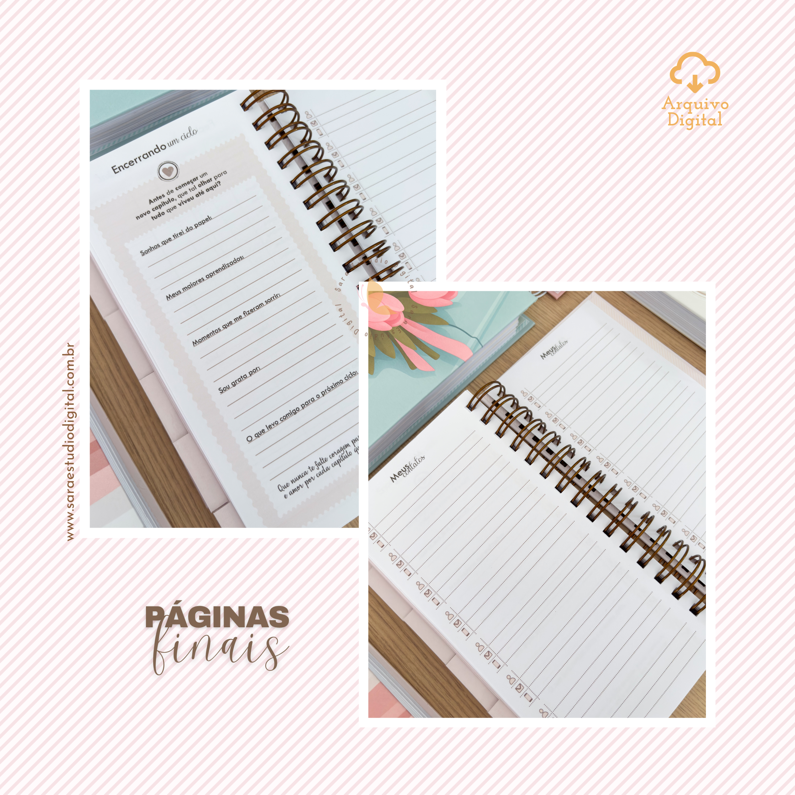PLANNER SLIM 2026 - VERTICAL COM PAUTA EM 8 CORES - Imagem 15