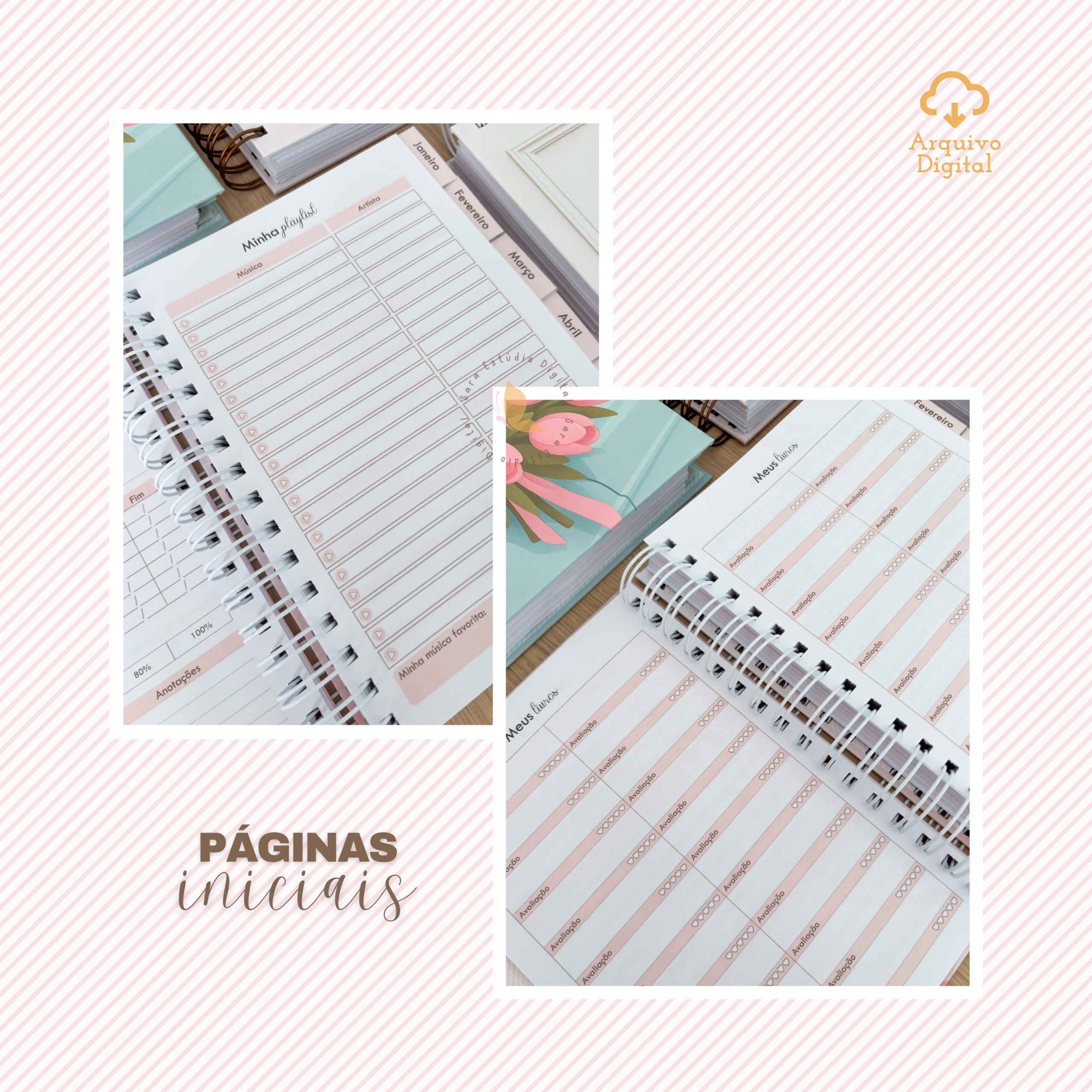 PLANNER A5 2026 - VERTICAL COM PAUTA EM 8 CORES - Imagem 8