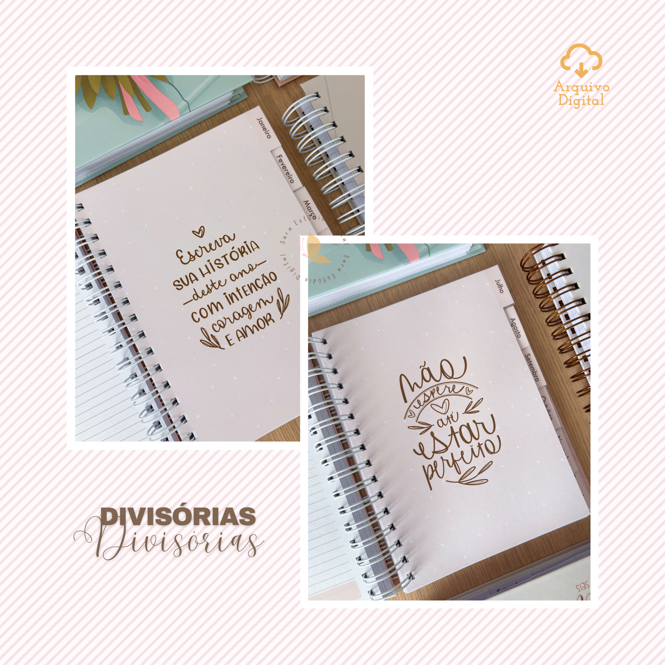 PLANNER A5 2026 - VERTICAL COM PAUTA EM 8 CORES - Imagem 11
