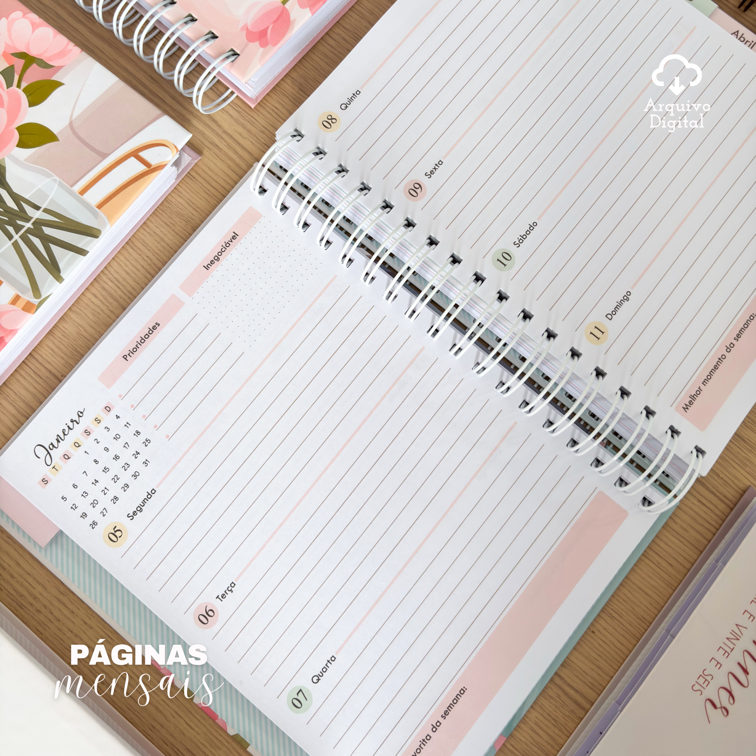 PLANNER MASTER 2026 - HORIZONTAL EM 8 CORES - Imagem 15