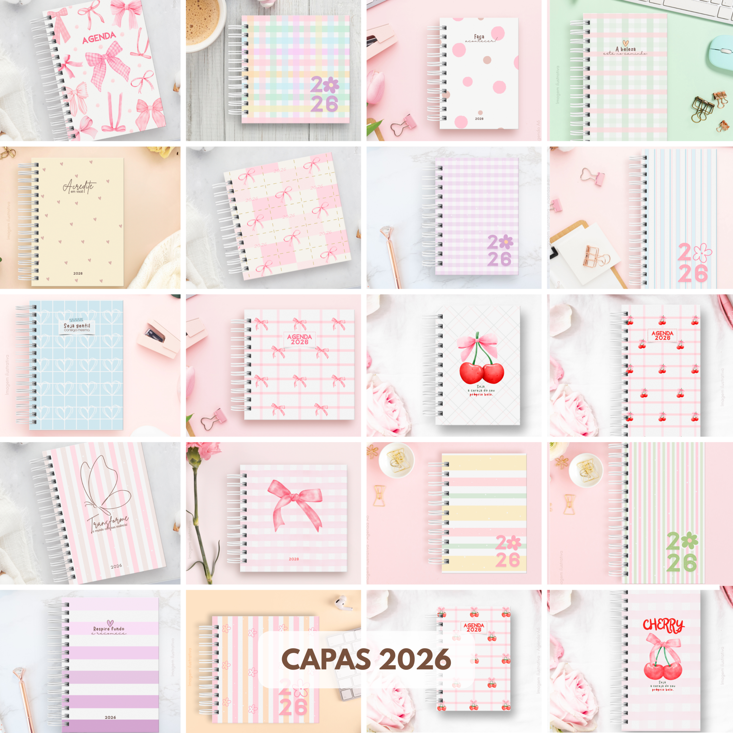 20 Capas (4 Tamanhos Cada)