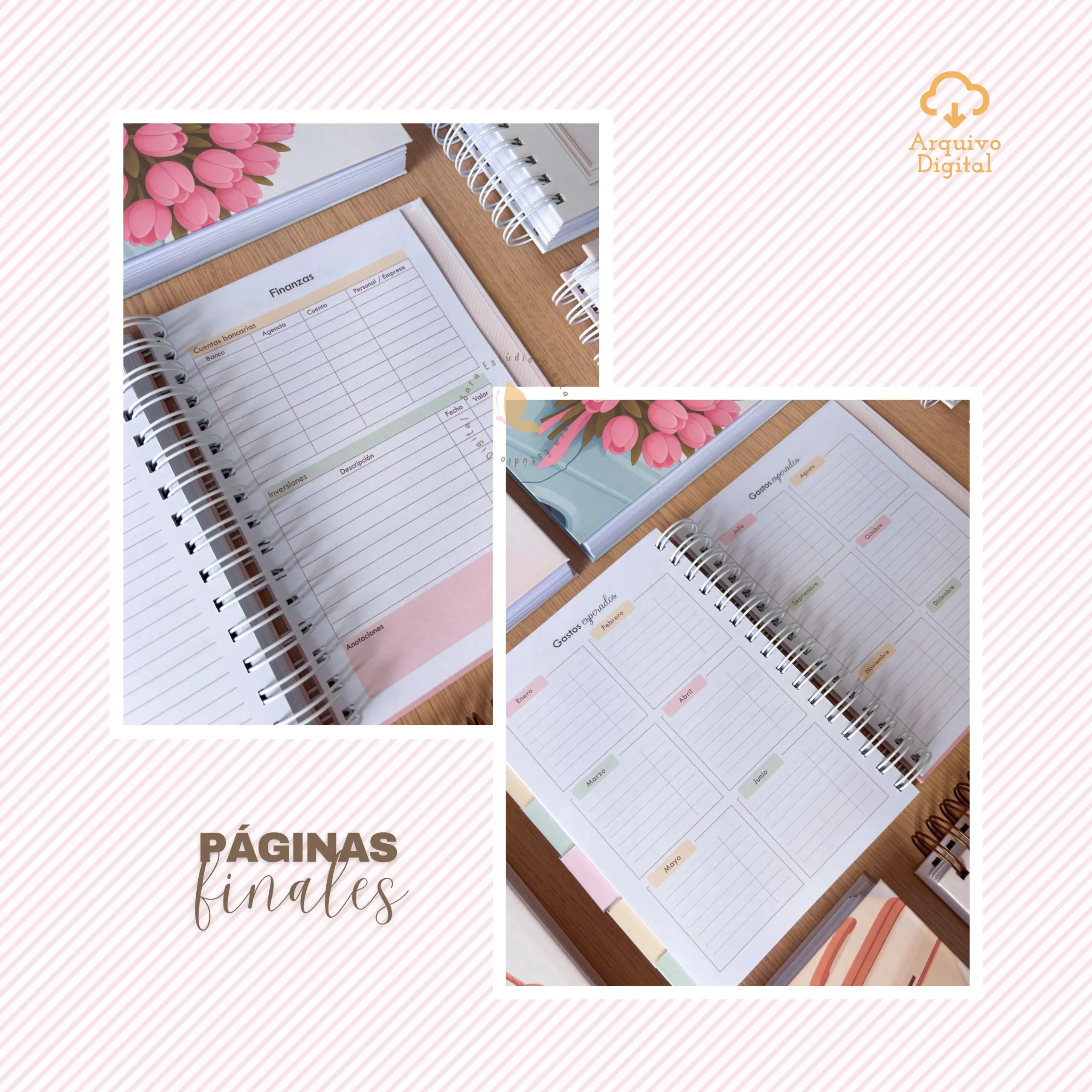 Archivo digital: Planner semanal A5 2026 - 2 EN 1 - Español (8 colores) - Imagem 20