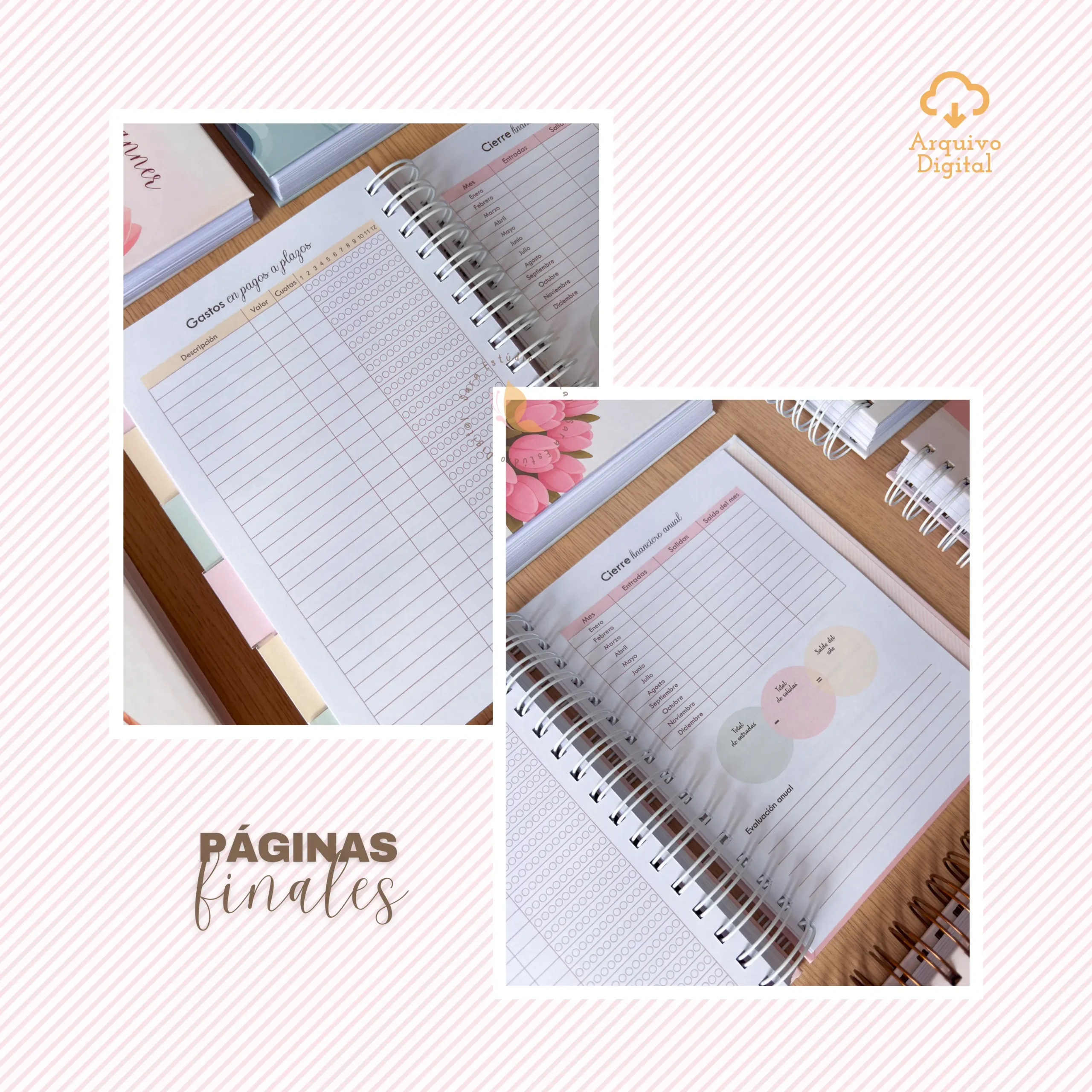 Archivo digital: Planner semanal A5 2026 - 2 EN 1 - Español (8 colores) - Imagem 21