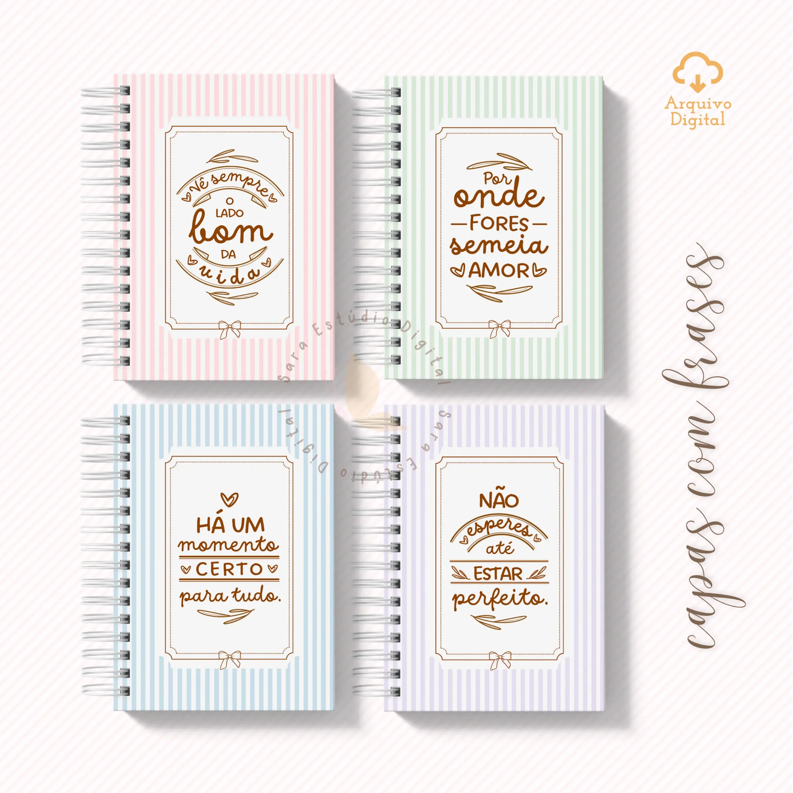 Arquivo digital: Planner semanal A5 2026 – 2 EM 1 – Portugal (8 cores) - Imagem 8
