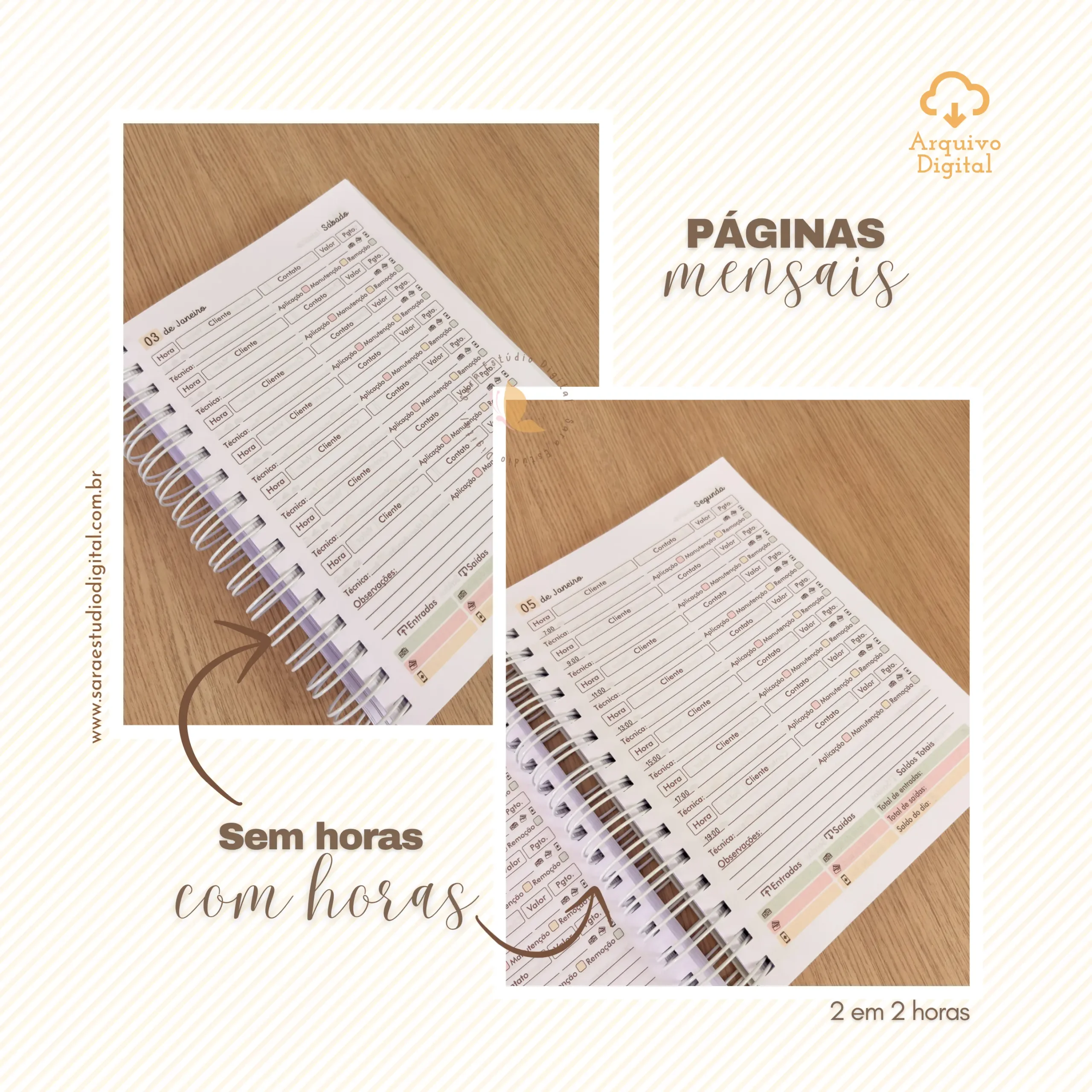 Agendamentos Nail Designer 2026 – 8 cores - Imagem 10
