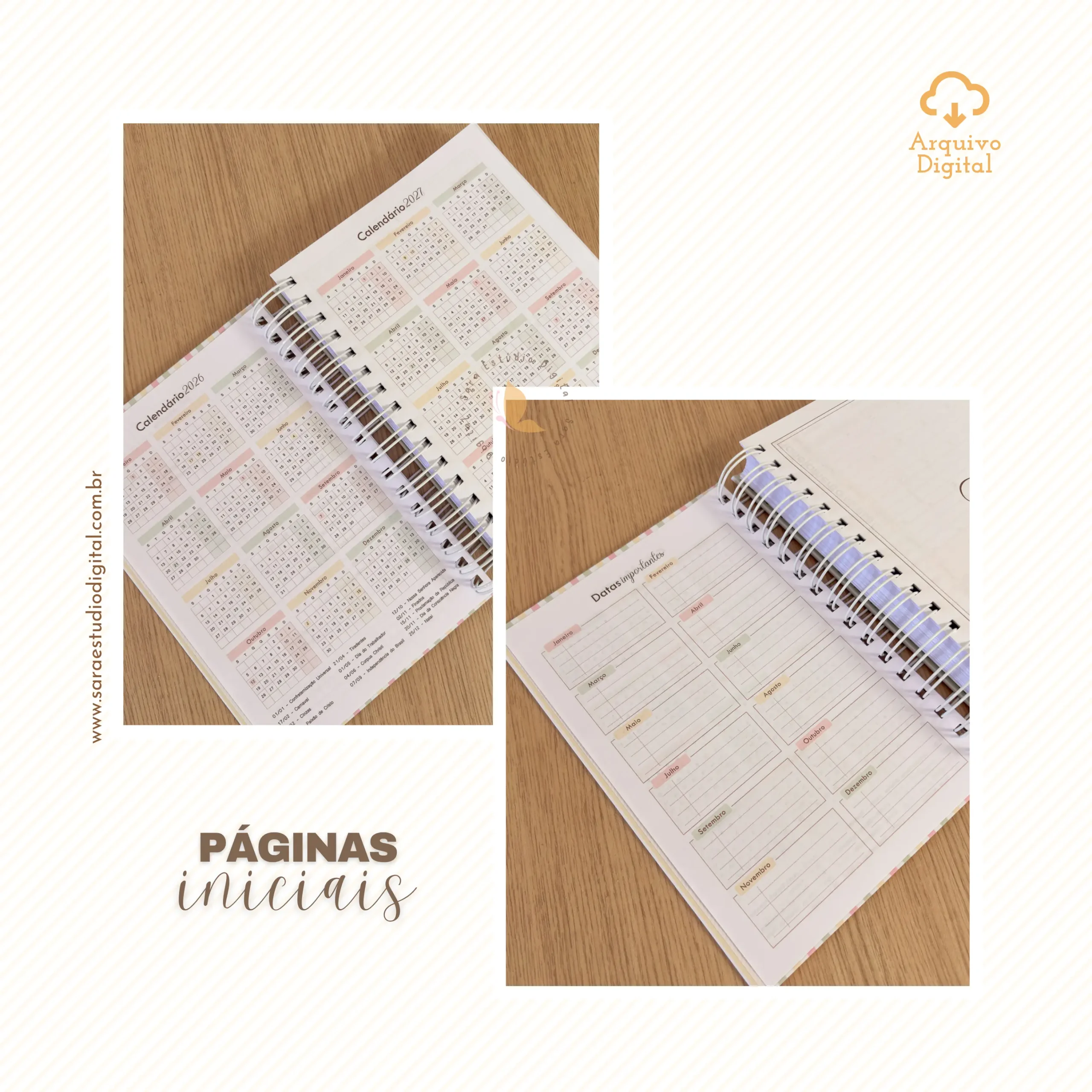 Agendamentos Nail Designer 2026 – 8 cores - Imagem 7