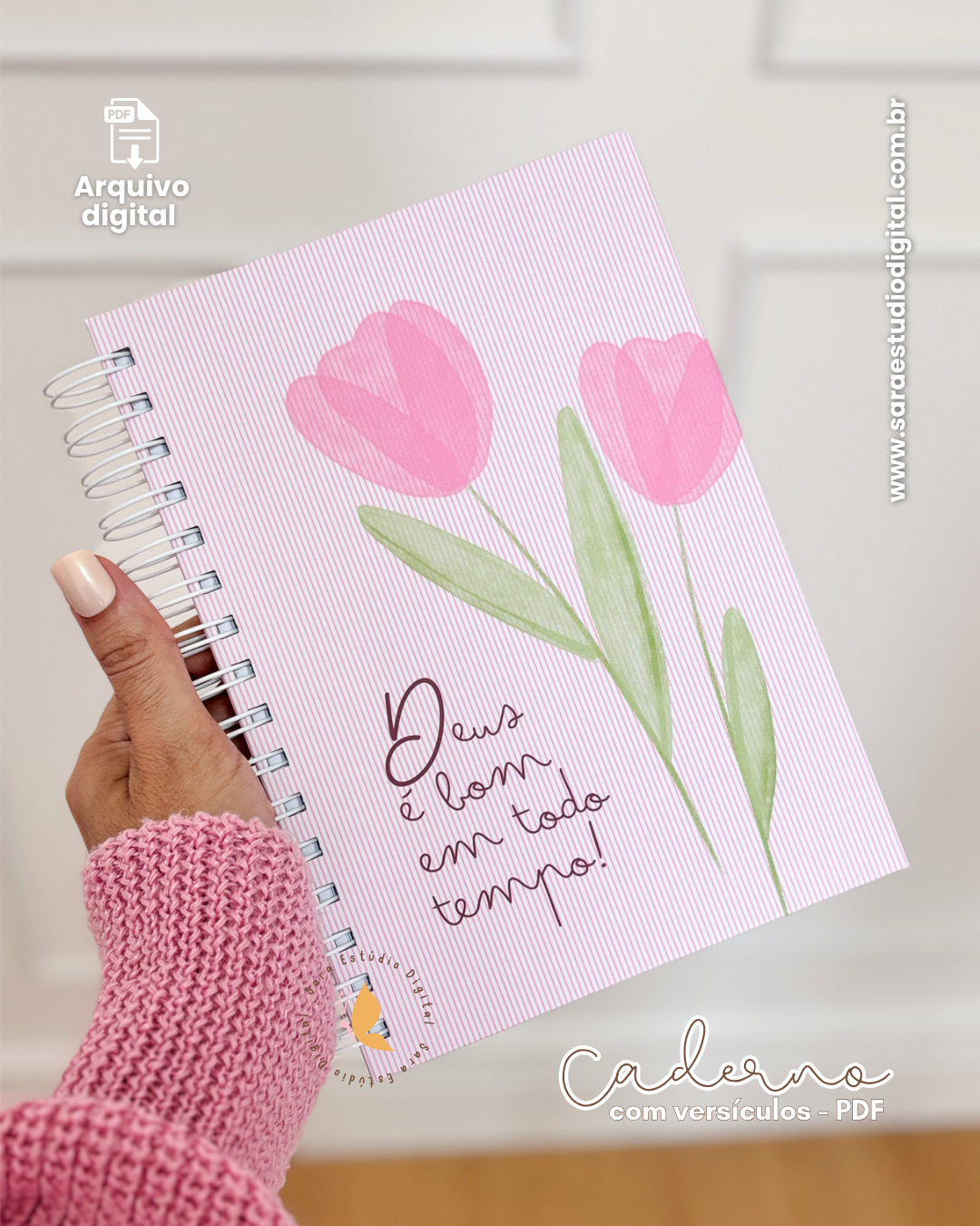 Arquivo digital - Caderno com versículos - Católico - Volume 1 e Volume 2 - Imagem 6