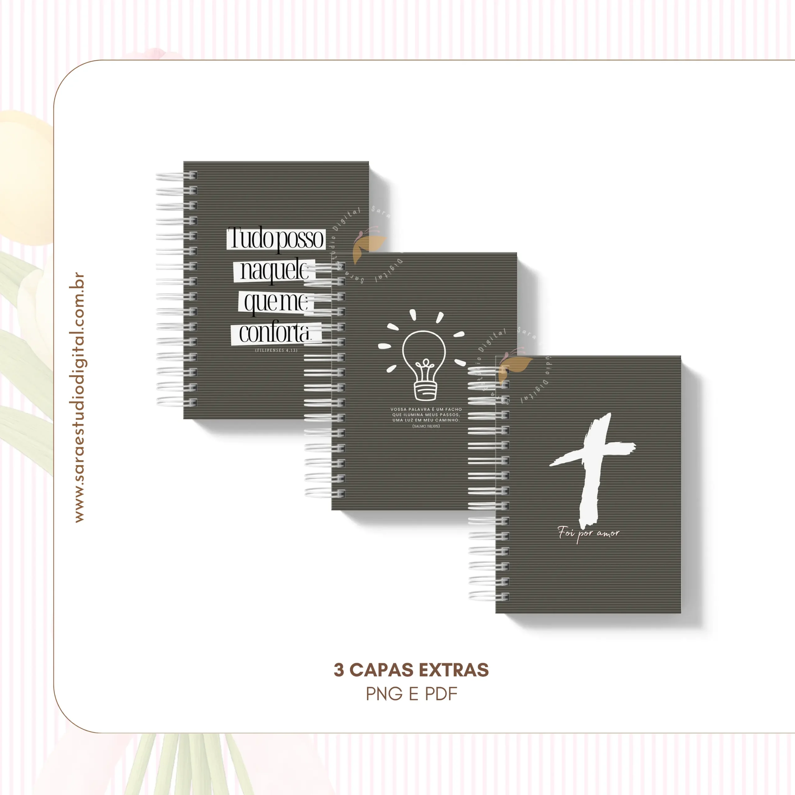 Arquivo digital - Caderno com versículos - Católico - Volume 1 e Volume 2 - Imagem 5