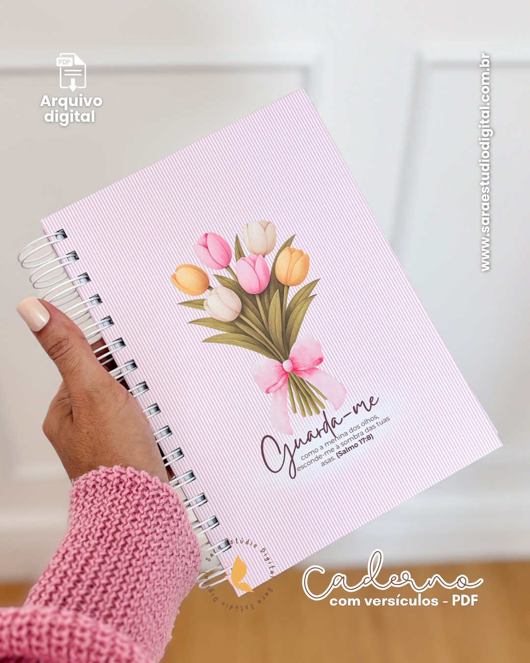 Arquivo digital - Caderno com versículos - Evangélico - Volume 1 e Volume 2 - Imagem 8