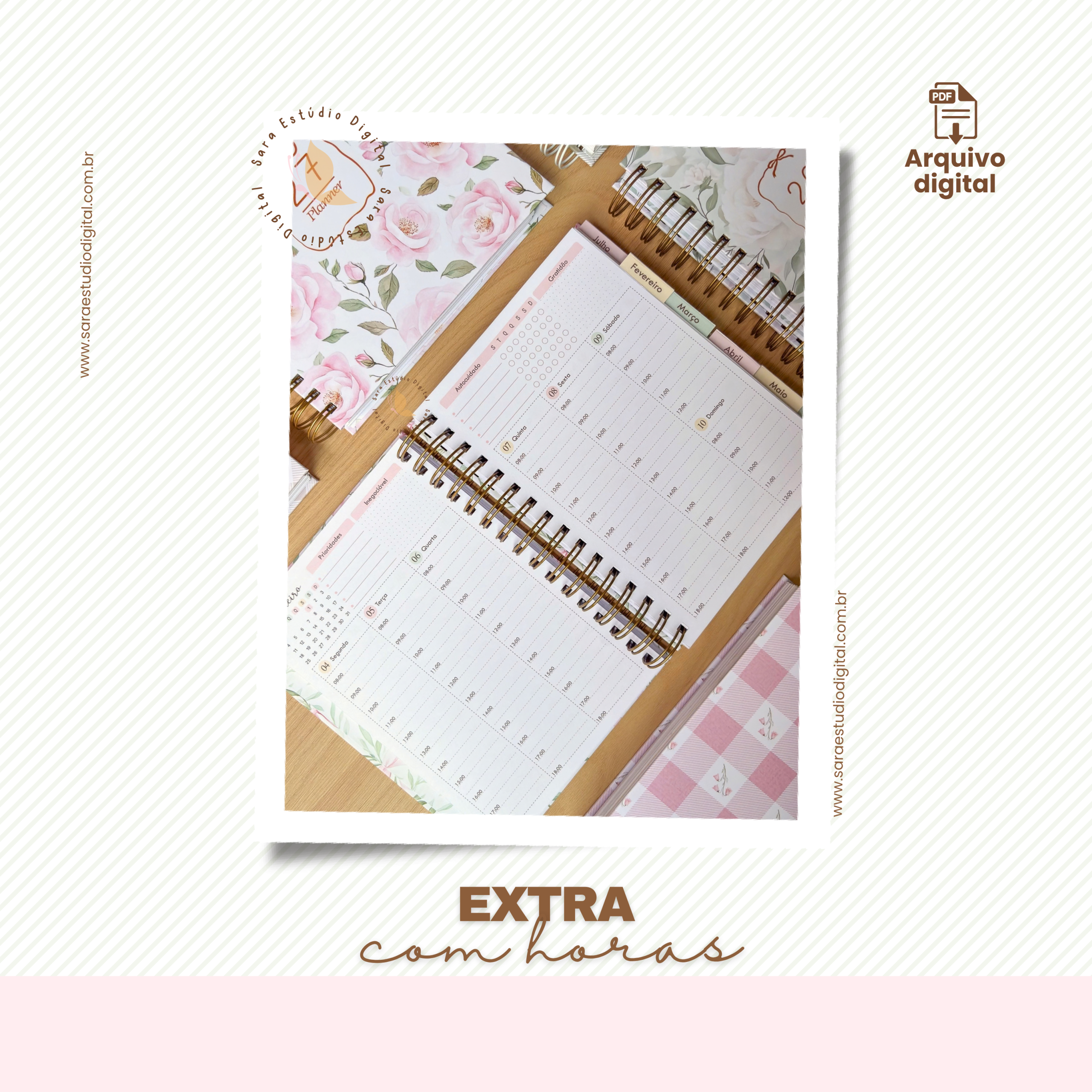 PLANNER A5 2027 – VERTICAL COM PAUTA EM 9 CORES - Imagem 18