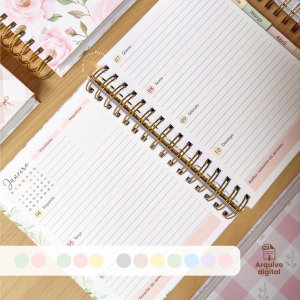 PLANNER A5 2027 – HORIZONTAL EM 9 CORES